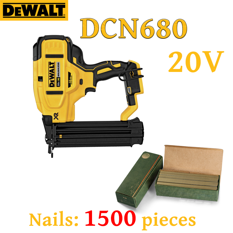 Безчетков електрически пистолет за пирони Dewalt DCN680 20V литиева батерия (1500 безплатни пирона)